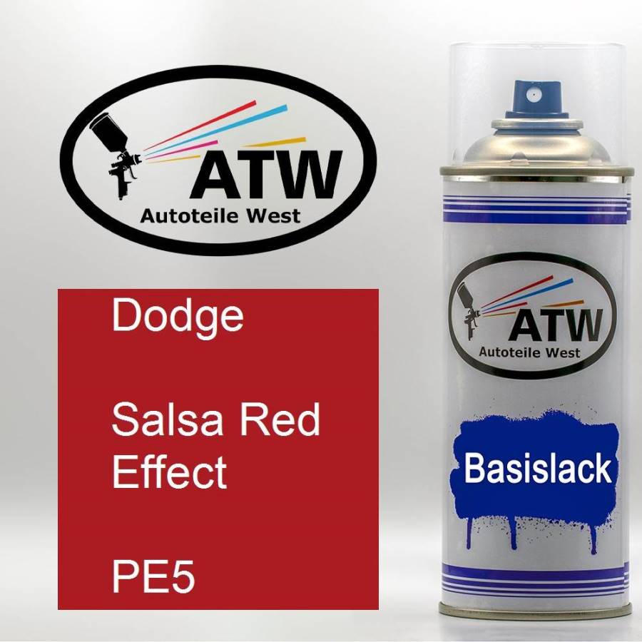 Dodge, Salsa Red Effect, PE5: 400ml Sprühdose, von ATW Autoteile West.